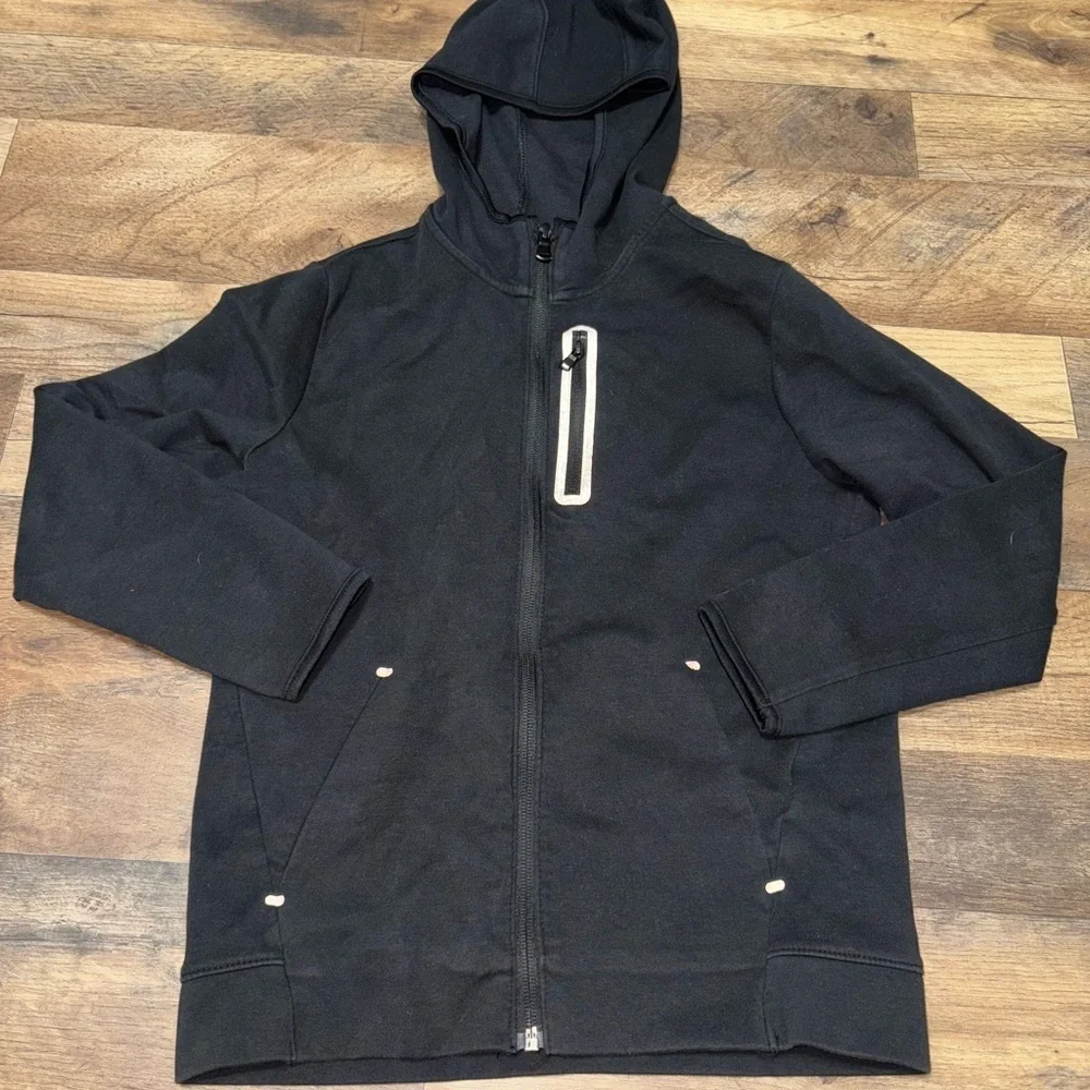 Boys Old Navy Black Hooded Jacket